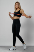 Оптом Спортивный костюм для фитнеса женский черного цвета 20006Ch в Оренбурге, фото 22