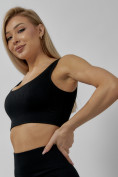 Оптом Спортивный костюм для фитнеса женский черного цвета 20006Ch в Ростове-на-Дону, фото 23