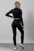 Оптом Спортивный костюм для фитнеса женский черного цвета 20007Ch в Астане, фото 11