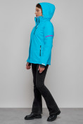 Оптом Горнолыжная куртка женская зимняя синего цвета 2002S в Казани, фото 20