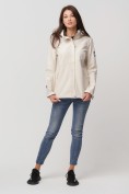Оптом Ветровка MTFORCE женскаябежевого цвета 2035B, фото 8