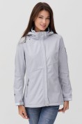 Оптом Ветровка MTFORCE женскаясветло-серого цвета 2035SS