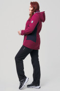 Оптом Костюм женский MTFORCE большого размера бордового цвета 02036-1Bo в Перми, фото 6