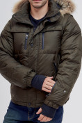 Оптом Куртка и безрукавка Valianly цвета хаки 2064Kh в Перми, фото 7