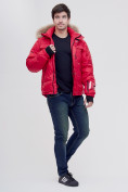 Оптом Куртка и безрукавка Valianly красного цвета 2064Kr в Перми, фото 5