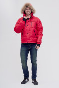 Оптом Куртка и безрукавка Valianly красного цвета 2064Kr в Перми, фото 8