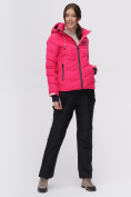 Оптом Горнолыжная куртка MTFORCE розового цвета 2081R, фото 5