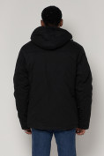 Оптом Куртка зимняя мужская классическая стеганная черного цвета 2107Ch в Казани, фото 10