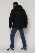 Оптом Куртка зимняя мужская классическая стеганная черного цвета 2107Ch в Екатеринбурге, фото 4