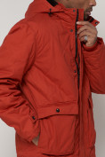 Оптом Куртка зимняя мужская классическая стеганная оранжевого цвета 2107O в Екатеринбурге, фото 12