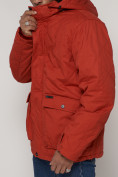 Оптом Куртка зимняя мужская классическая стеганная оранжевого цвета 2107O в Екатеринбурге, фото 16