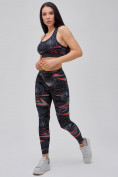 Оптом Спортивный костюм для фитнеса женский темно-серого цвета 21102TC, фото 15