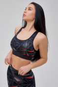 Оптом Спортивный костюм для фитнеса женский темно-серого цвета 21102TC в Воронеже, фото 22