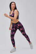 Оптом Спортивный костюм для фитнеса женский темно-фиолетового цвета 21102TF, фото 12