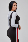 Оптом Спортивный костюм для фитнеса женский черного цвета 21111Ch в Перми, фото 18