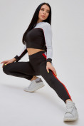 Оптом Спортивный костюм для фитнеса женский черного цвета 21111Ch в Перми, фото 25