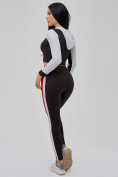 Оптом Спортивный костюм для фитнеса женский черного цвета 21111Ch в  Красноярске, фото 9