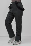 Оптом Брюки горнолыжные женские утепленные черного цвета 2111Ch, фото 2