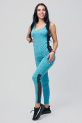 Оптом Спортивный костюм для фитнеса женский голубого цвета 21130Gl в Санкт-Петербурге, фото 3