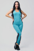 Оптом Спортивный костюм для фитнеса женский голубого цвета 21130Gl в Перми, фото 8