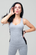 Оптом Спортивный костюм для фитнеса женский серого цвета 21130Sr, фото 11