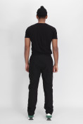Оптом Утепленные спортивные брюки мужские черного цвета 21132Ch в Казани, фото 6