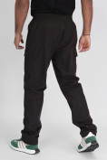 Оптом Утепленные спортивные брюки мужские темно-серого цвета 21132TC, фото 10