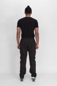 Оптом Утепленные спортивные брюки мужские темно-серого цвета 21132TC, фото 6