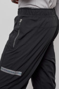 Оптом Брюки утепленный мужской зимние спортивные черного цвета 21133Ch в Сочи, фото 12