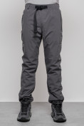 Оптом Брюки утепленный мужской зимние спортивные серого цвета 21133Sr, фото 6