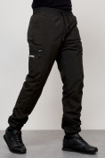 Оптом Брюки утепленный мужской зимние спортивные темно-серого цвета 21135TC, фото 7