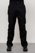 Оптом Брюки утепленный мужской зимние спортивные черного цвета 21137Ch в Саратове, фото 5