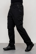 Оптом Брюки утепленный мужской зимние спортивные черного цвета 21137Ch, фото 6