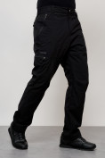 Оптом Брюки утепленный мужской зимние спортивные черного цвета 21137Ch, фото 7