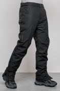 Оптом Полукомбинезон утепленный мужской зимний горнолыжный черного цвета 21182Ch в Екатеринбурге, фото 14