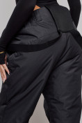 Оптом Полукомбинезон утепленный женский большого размера черного цвета 211Ch в Сочи, фото 10