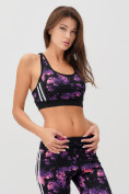 Оптом Спортивный костюм для фитнеса женский темно-фиолетового цвета 212903TF, фото 6