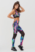 Оптом Спортивный костюм для фитнеса женский салатового цвета 212903Sl в Уфе, фото 2