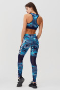 Оптом Спортивный костюм для фитнеса женский голубого цвета 212903Gl в Уфе, фото 3