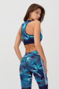 Оптом Спортивный костюм для фитнеса женский голубого цвета 212903Gl в Алма-Ате, фото 5