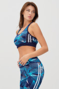 Оптом Спортивный костюм для фитнеса женский голубого цвета 212903Gl в Астане, фото 7