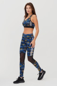 Оптом Спортивный костюм для фитнеса женский синего цвета 212903S в Перми, фото 7