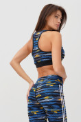 Оптом Спортивный костюм для фитнеса женский синего цвета 212903S, фото 9