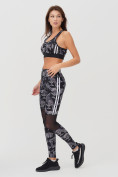 Оптом Спортивный костюм для фитнеса женский серого цвета 212903Sr в Иркутске, фото 4