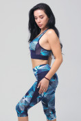 Оптом Спортивный костюм для фитнеса женский голубого цвета 212904Gl в Перми, фото 12
