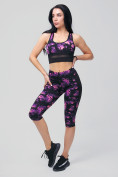 Оптом Спортивный костюм для фитнеса женский темно-фиолетового цвета 212904TF в Воронеже, фото 3
