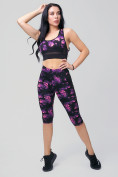 Оптом Спортивный костюм для фитнеса женский темно-фиолетового цвета 212904TF, фото 6