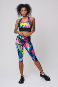 Оптом Спортивный костюм для фитнеса женский салатового цвета 212904Sl в Самаре, фото 2