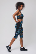 Оптом Спортивный костюм для фитнеса женский синего цвета 212904S, фото 2
