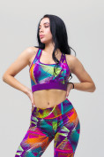 Оптом Спортивный костюм для фитнеса женский фиолетового цвета 212906F, фото 8